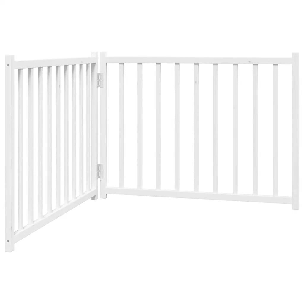 Cancello per cani pieghevole 2 pannelli 160x60 cm legno abete