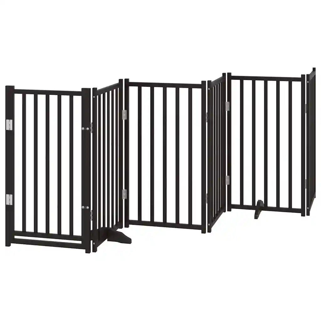 Cancello per cani pieghevole 9 pannelli 450 cm, altezza 90 cm