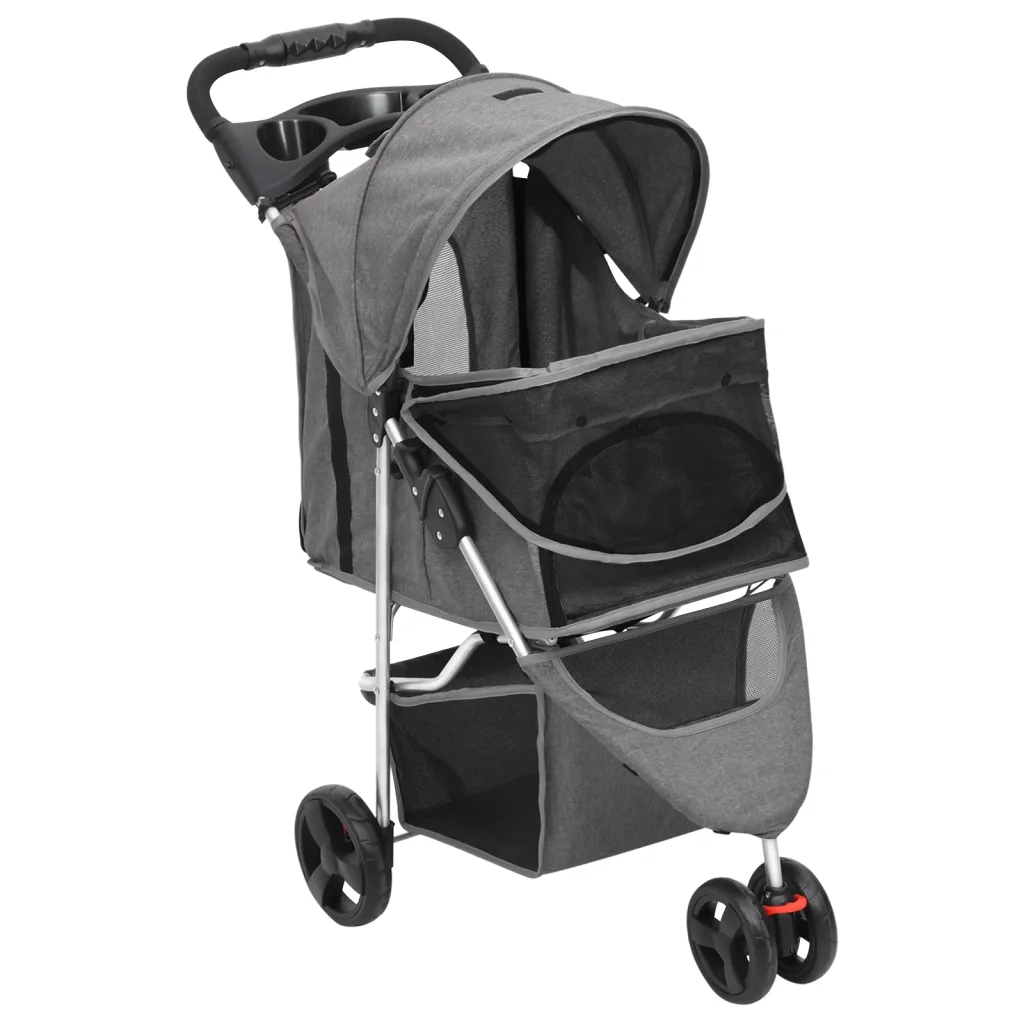 Passeggino per cani pieghevole 80x46x98 cm tessuto Oxford