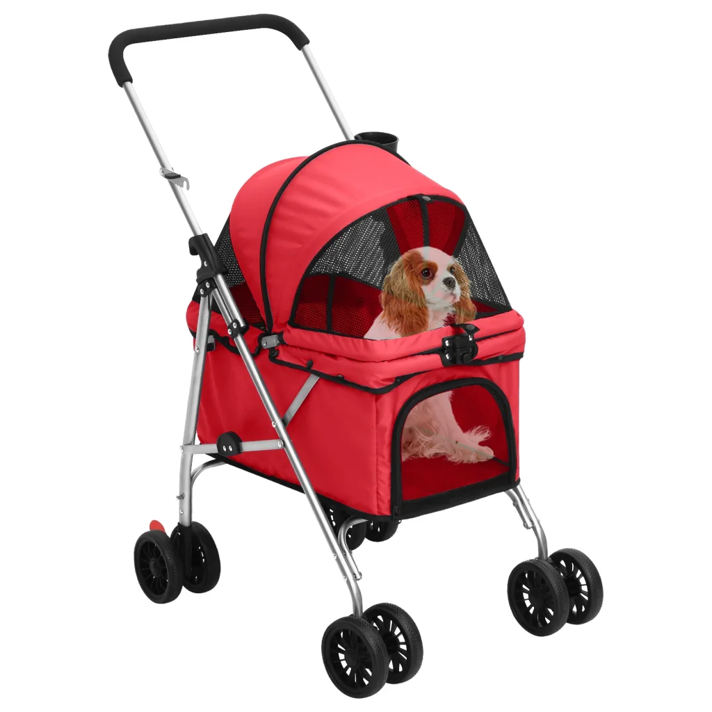 Passeggino per cani pieghevole 76x50x100 cm tessuto Oxford