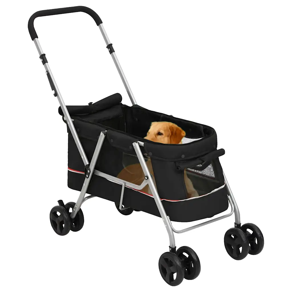 Passeggino per cani pieghevole 100x49x96 cm con tettuccio