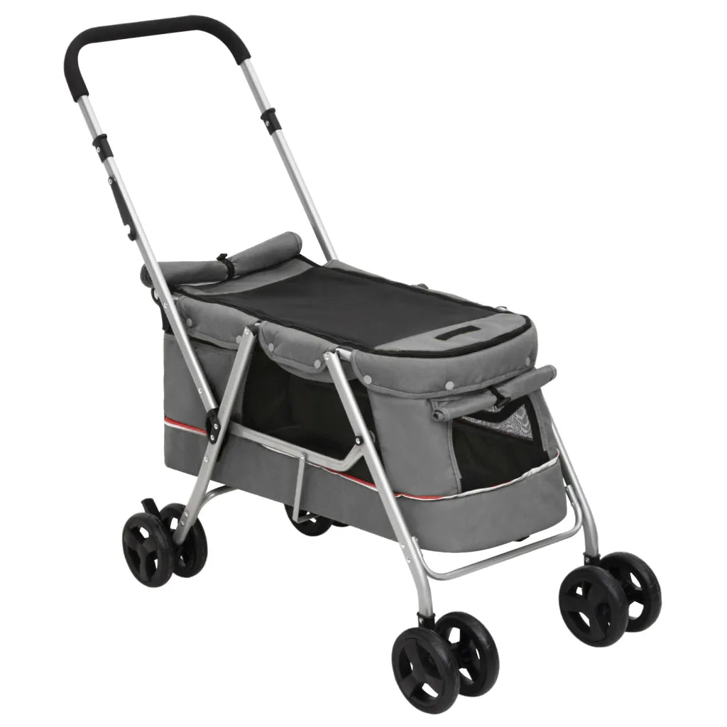 Passeggino per cani pieghevole 100x49x96 cm con tettuccio