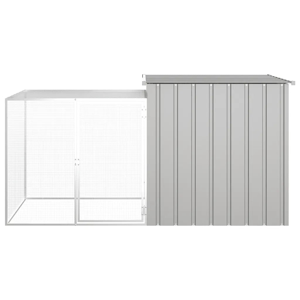 Gabbia per conigli 200x91x100 cm in acciaio zincato