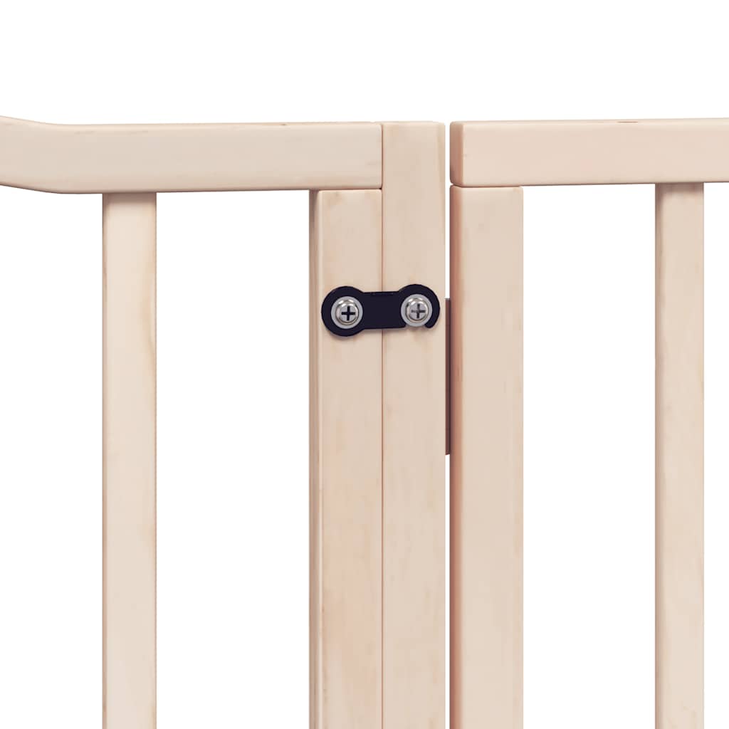 Cancello per Cani Pieghevole 6 Pannelli 480 cm Legno di Pioppo