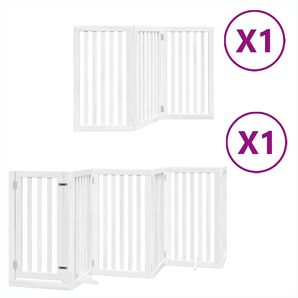 Cancello per cani pieghevole 9 pannelli 450 cm, altezza 90 cm