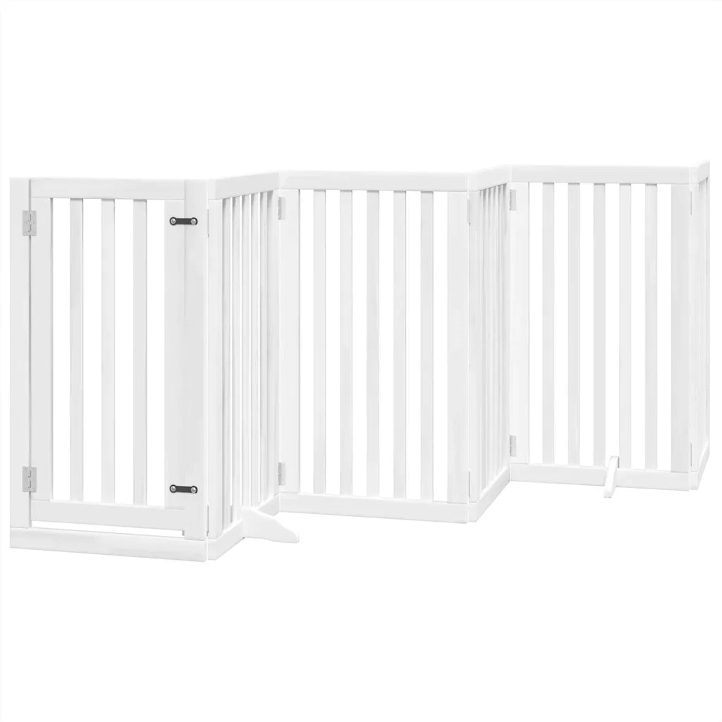 Cancello per cani pieghevole 9 pannelli 450 cm, altezza 90 cm