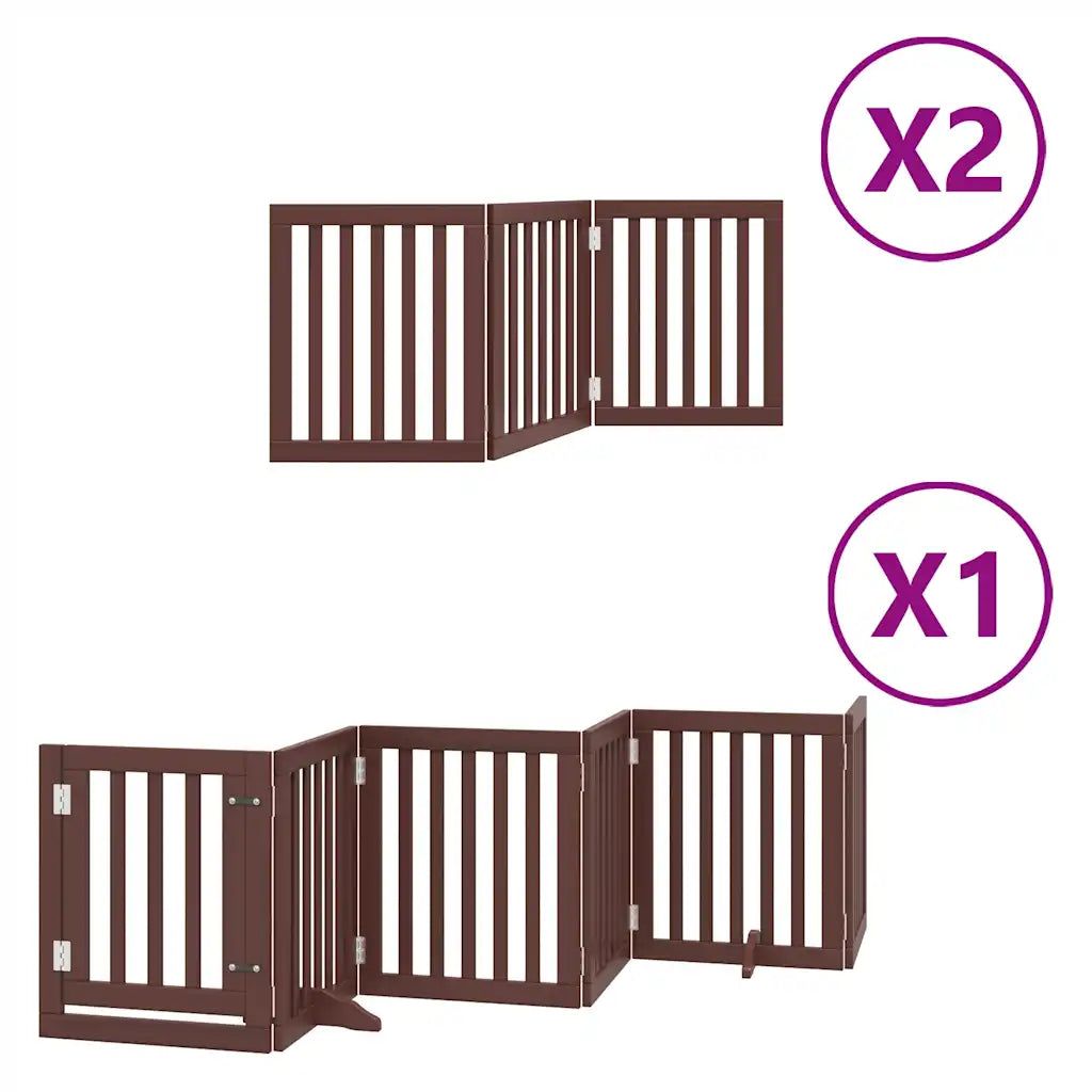 Cancello per cani pieghevole 9 pannelli 450 cm, altezza 60 cm
