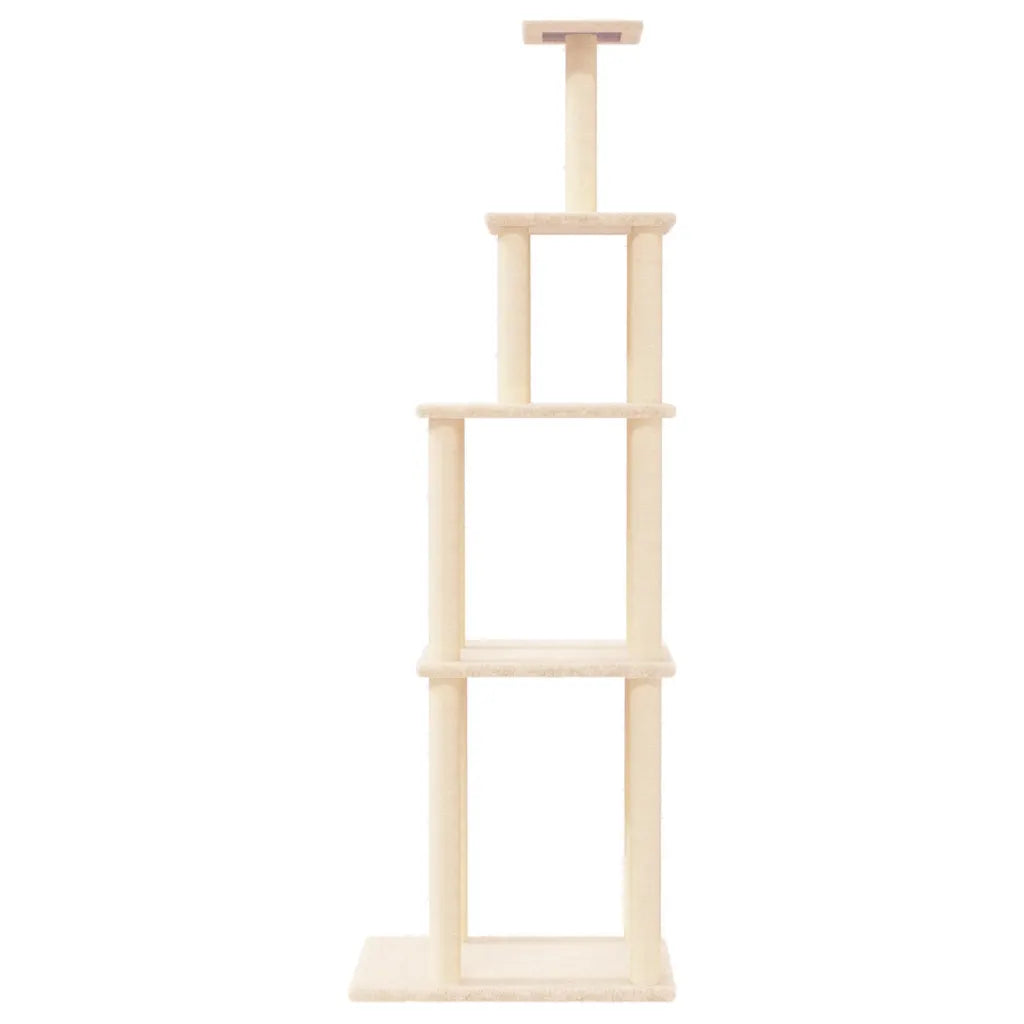 Albero per gatti con tiragraffi in sisal 60x47,5x183 cm