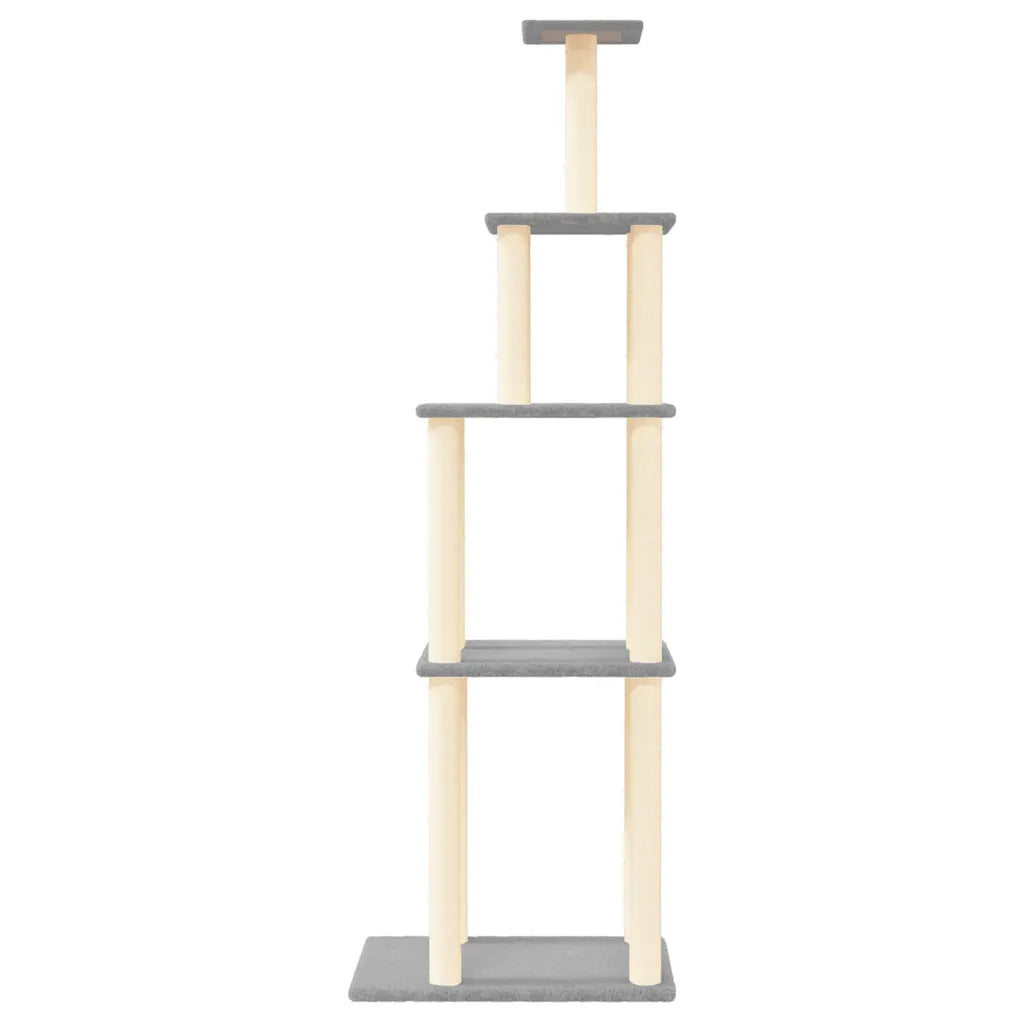 Albero per gatti con tiragraffi in sisal 60x47,5x183 cm