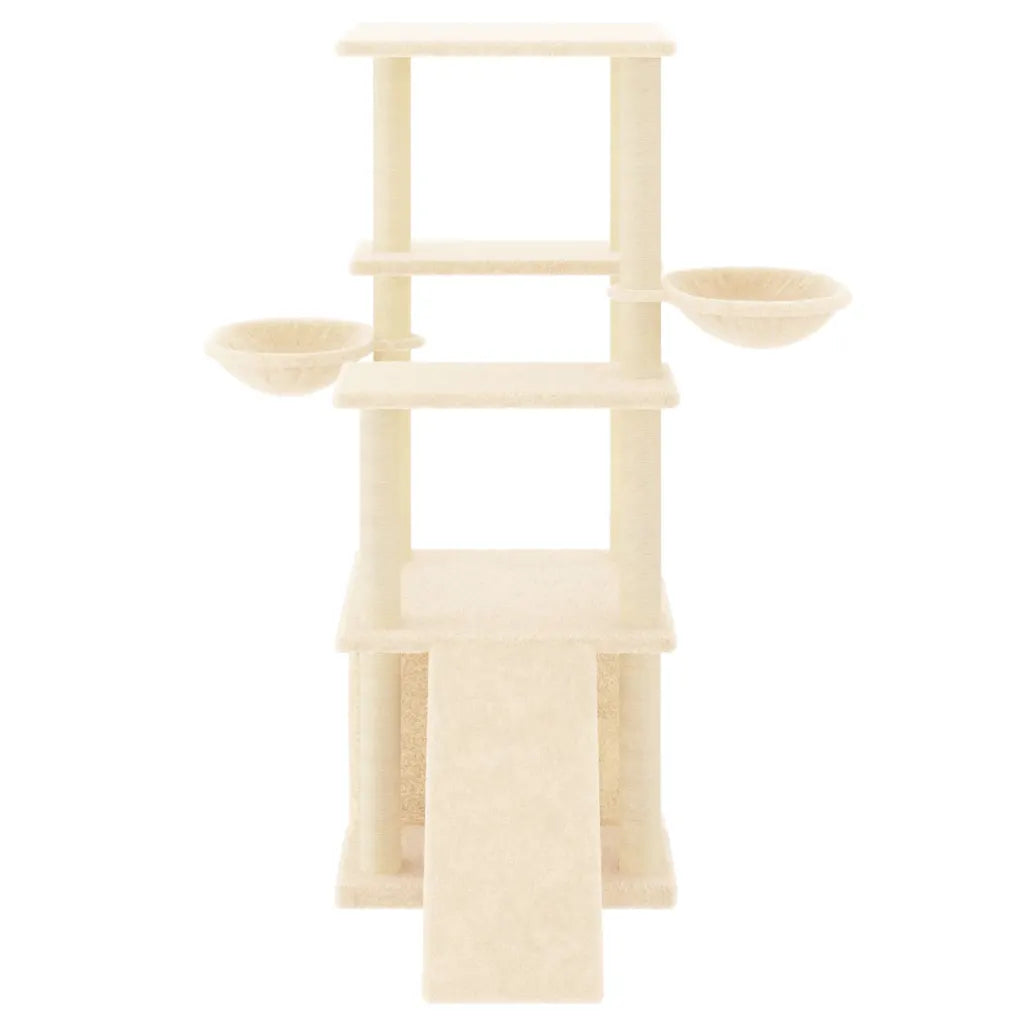 Albero per gatti con tiragraffi in sisal 95x47,5x133 cm