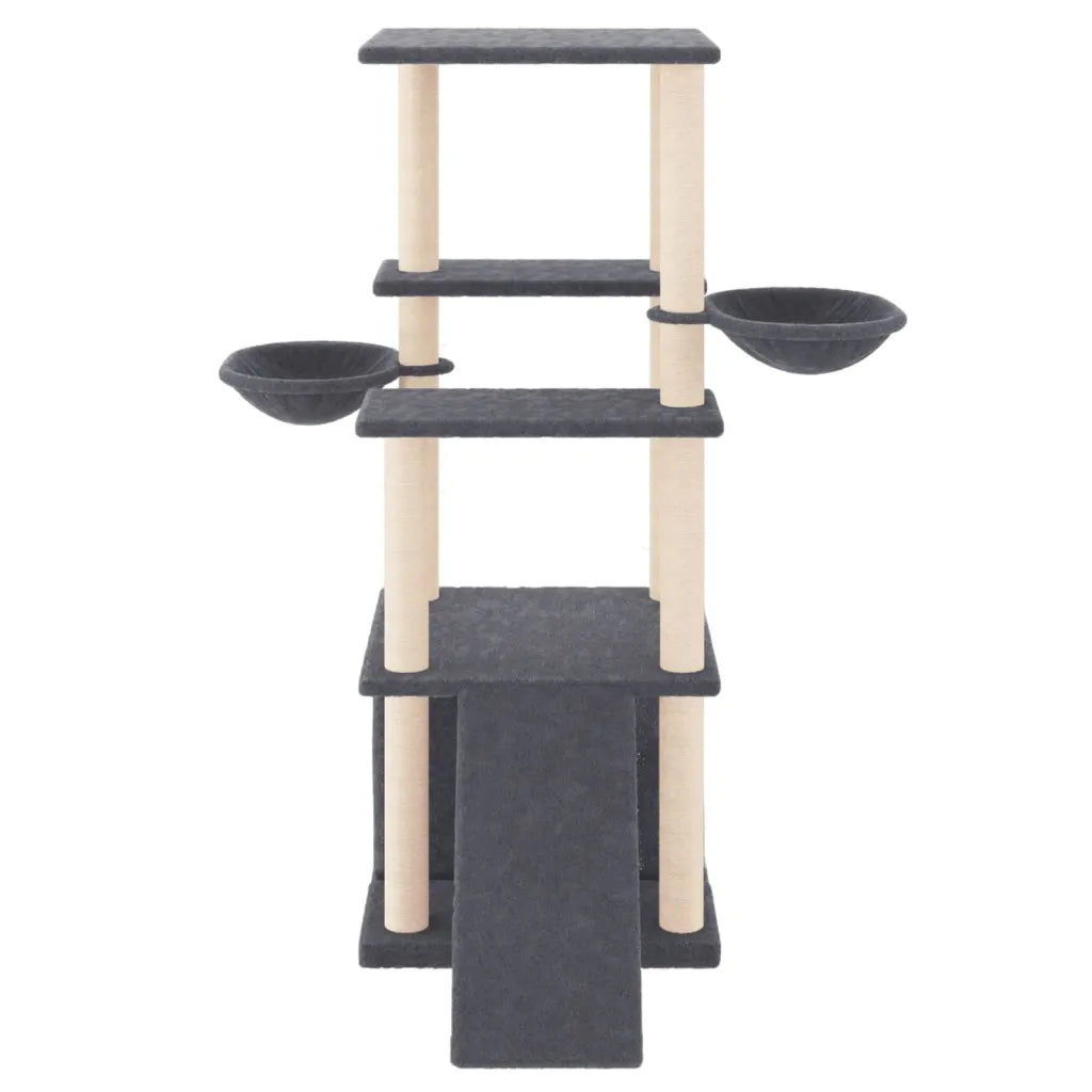 Albero per gatti con tiragraffi in sisal 95x47,5x133 cm