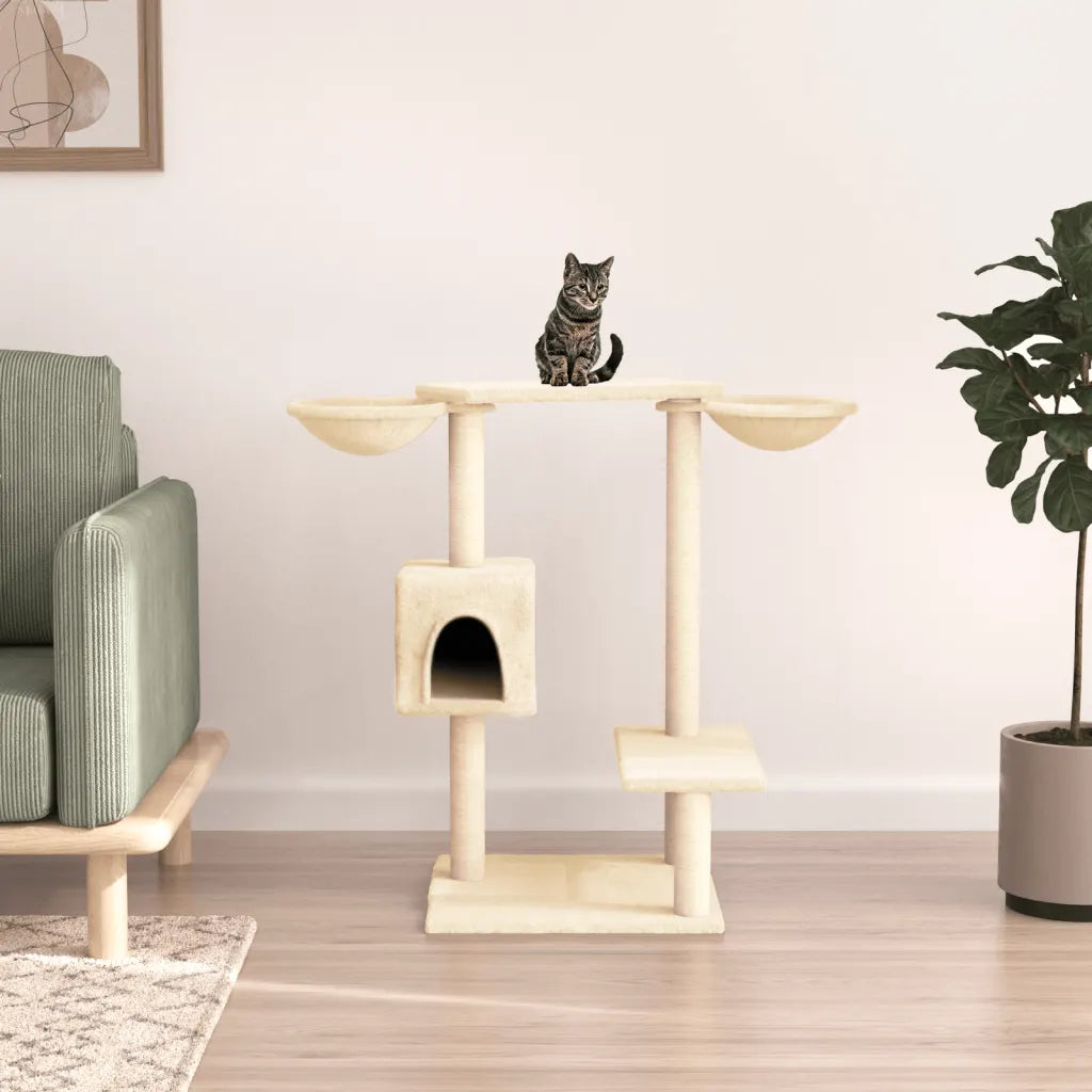 Albero per gatti con tiragraffi 97x67,5x82 cm
