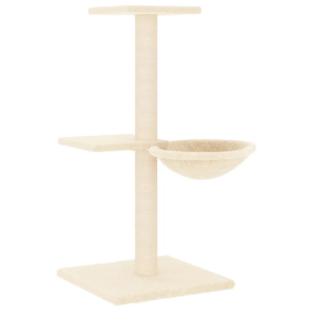 Albero per gatti con tiragraffi in sisal 46x44x72 cm