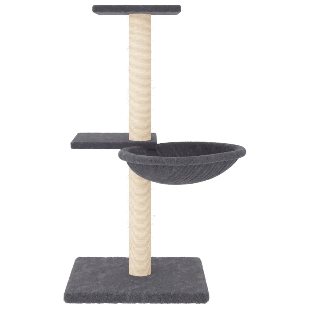 Albero per gatti con tiragraffi in sisal 46x44x72 cm