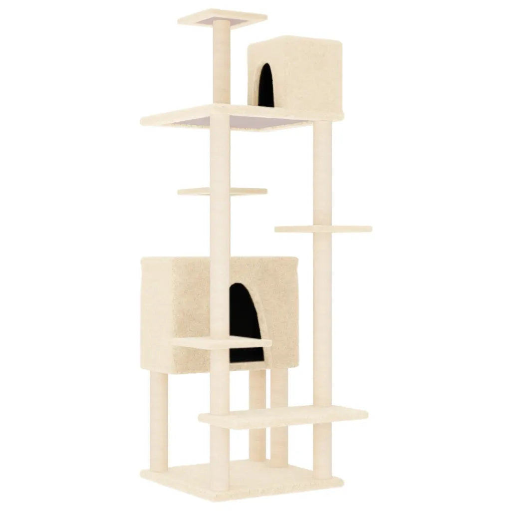 Albero per gatti con tiragraffi in sisal 66,5x60x154 cm
