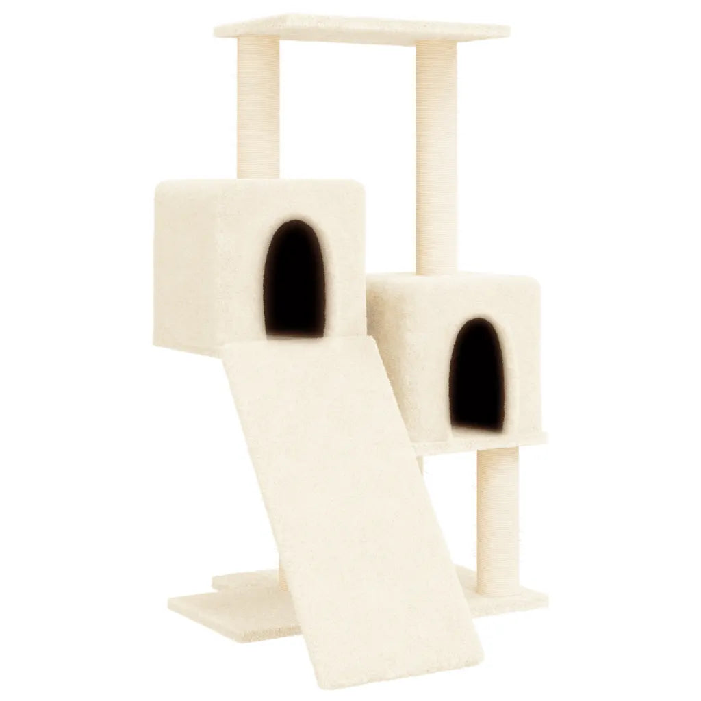 Albero per gatti con tiragraffi in sisal 61x55x82 cm grigio