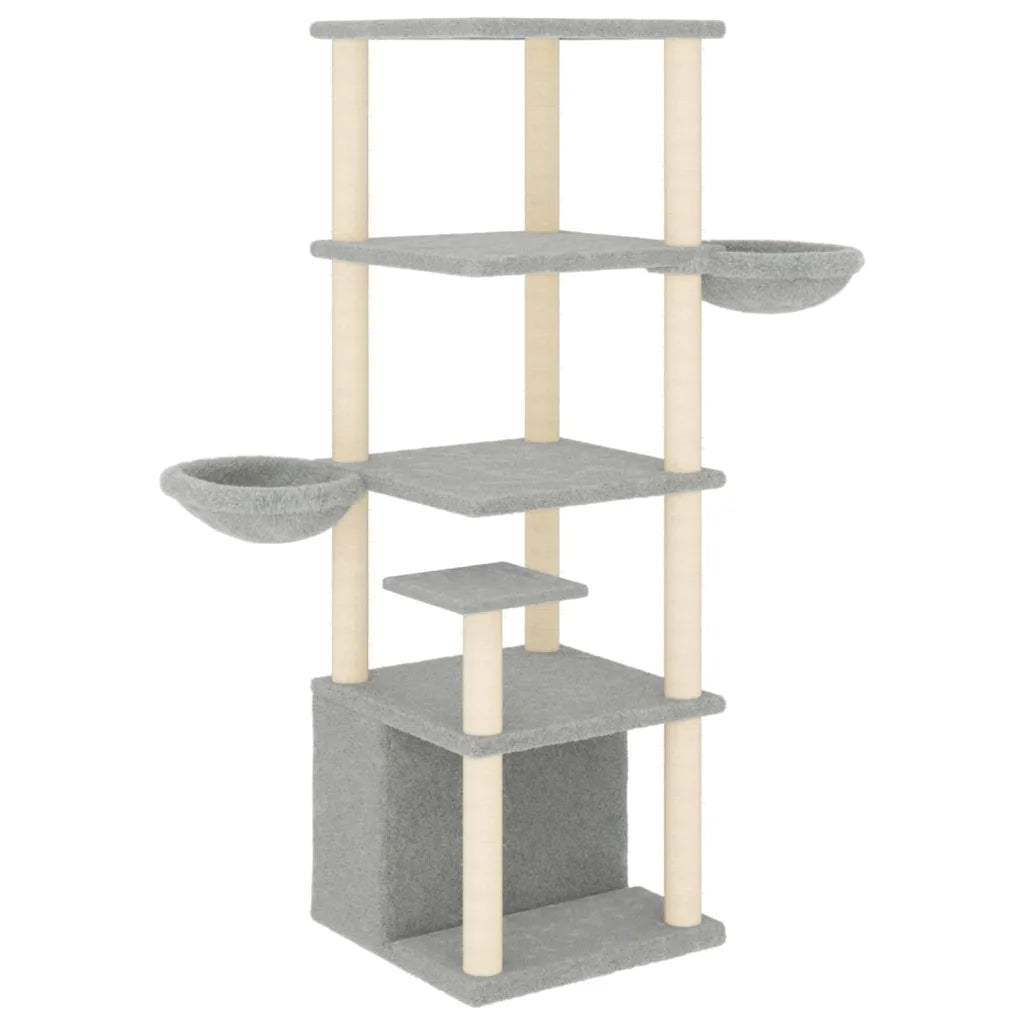 Albero per gatti con tiragraffi in sisal 97x74,5x147 cm
