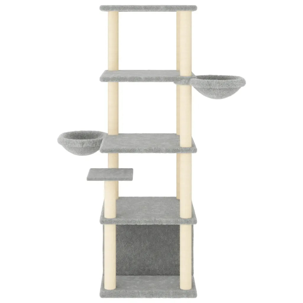 Albero per gatti con tiragraffi in sisal 97x74,5x147 cm