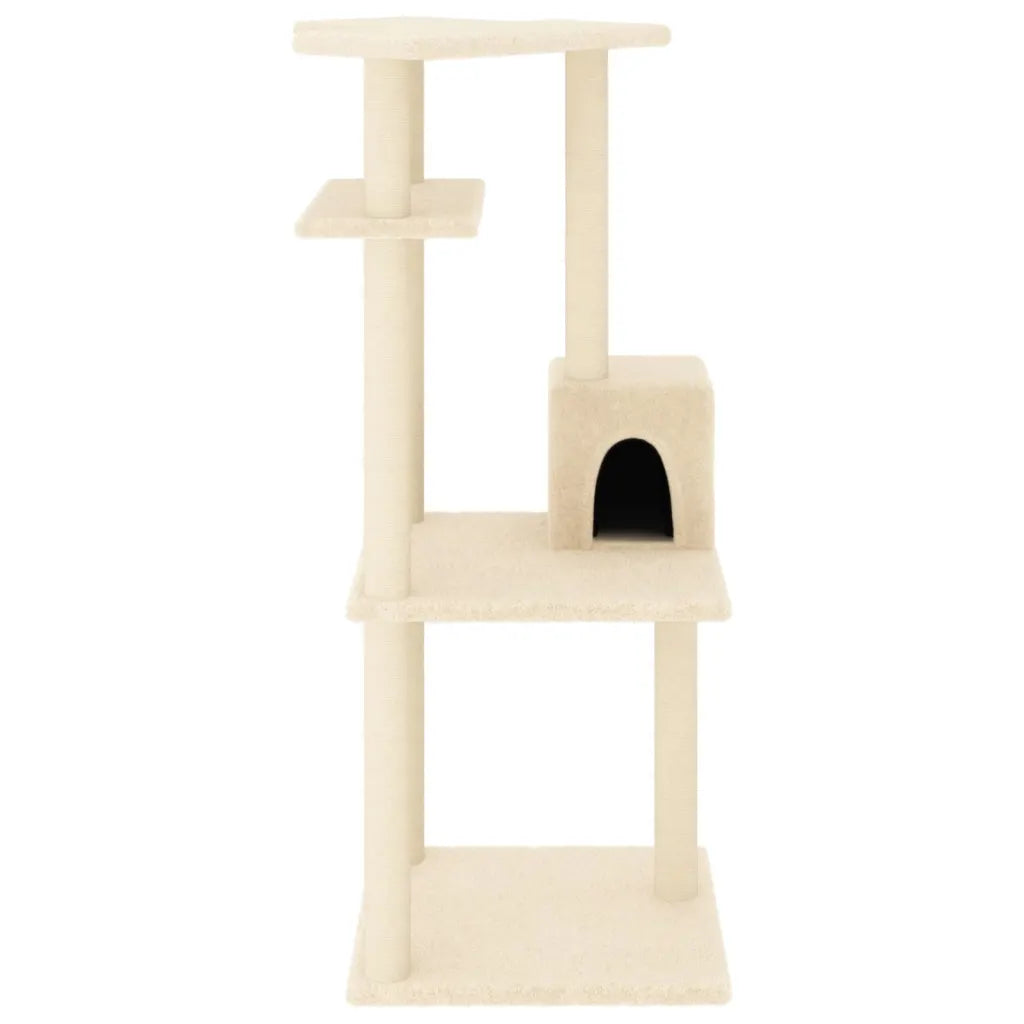 Albero per gatti con tiragraffi in sisal 55x47,5x123 cm