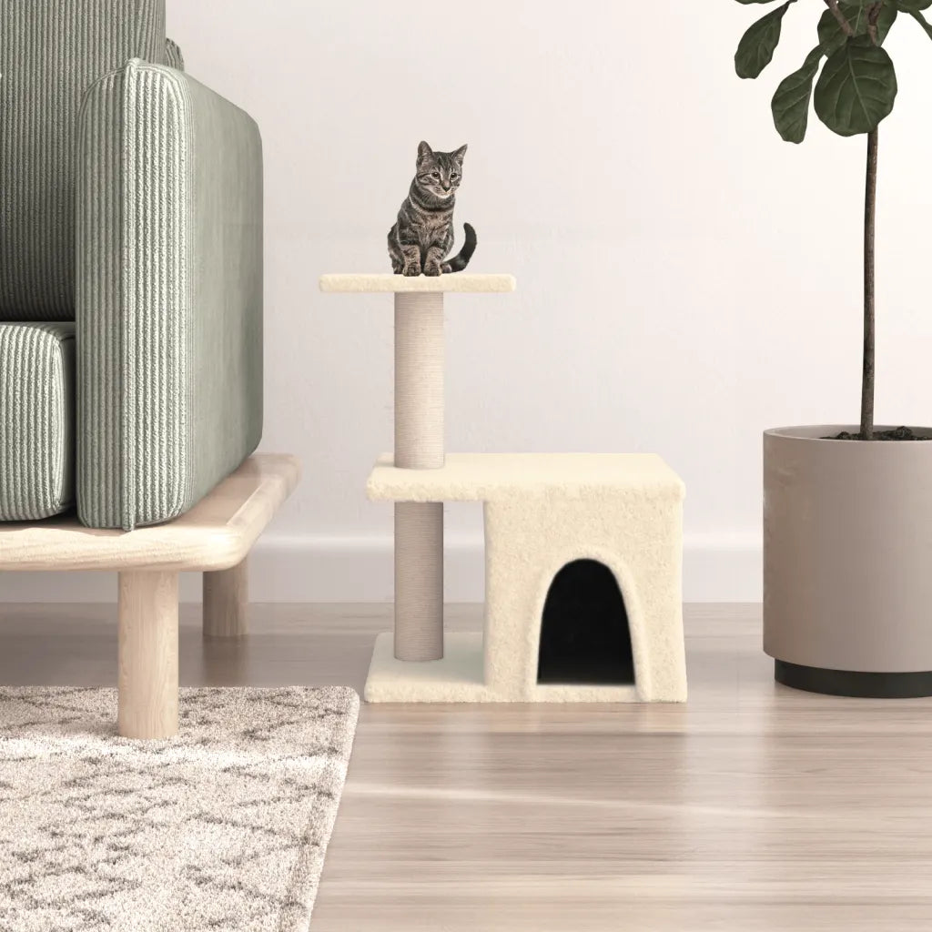 Albero per gatti con tiragraffi in sisal 42x34,5x48 cm