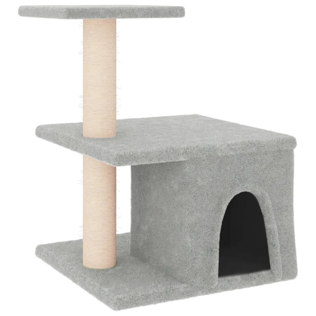Albero per gatti con tiragraffi in sisal 42x34,5x48 cm