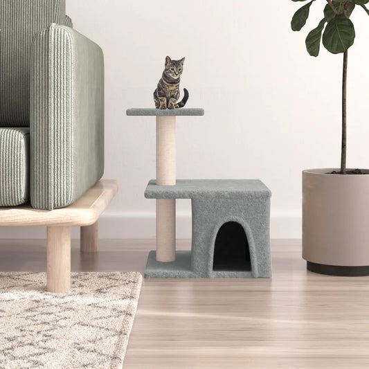Albero per gatti con tiragraffi in sisal 42x34,5x48 cm