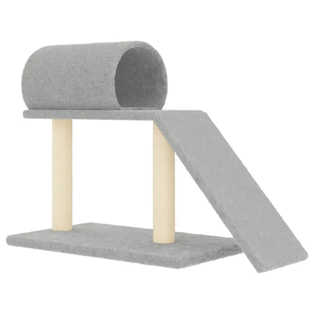 Tiragraffi per gatti con tunnel e scaletta 81x35x55,5 cm