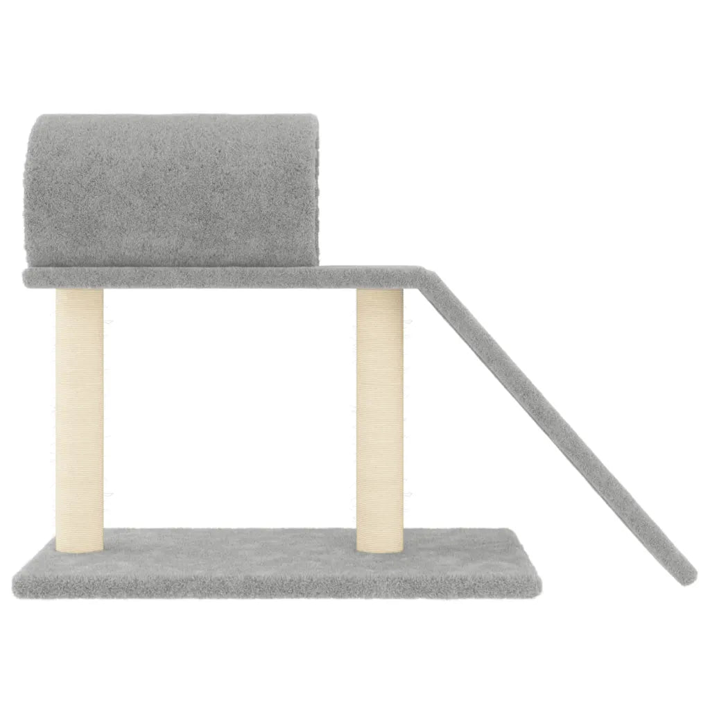 Tiragraffi per gatti con tunnel e scaletta 81x35x55,5 cm