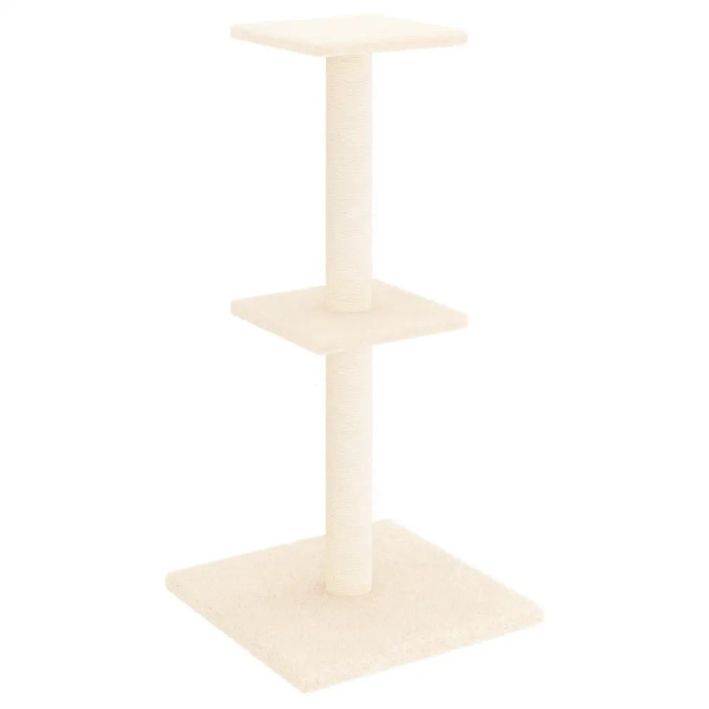 Albero per gatti con tiragraffi in sisal 34,5x34,5x73 cm