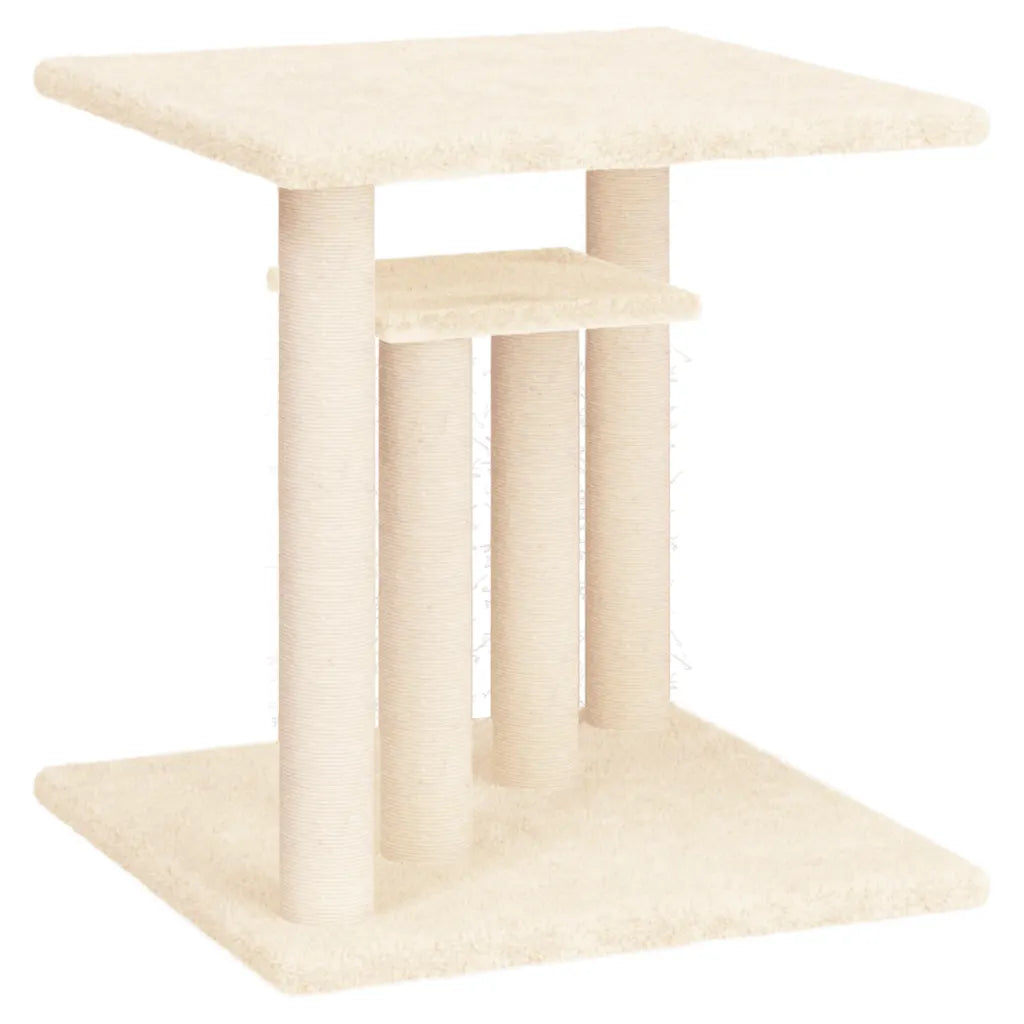 Palo tiragraffi per gatti con piattaforme 47,5x47,5x50 cm