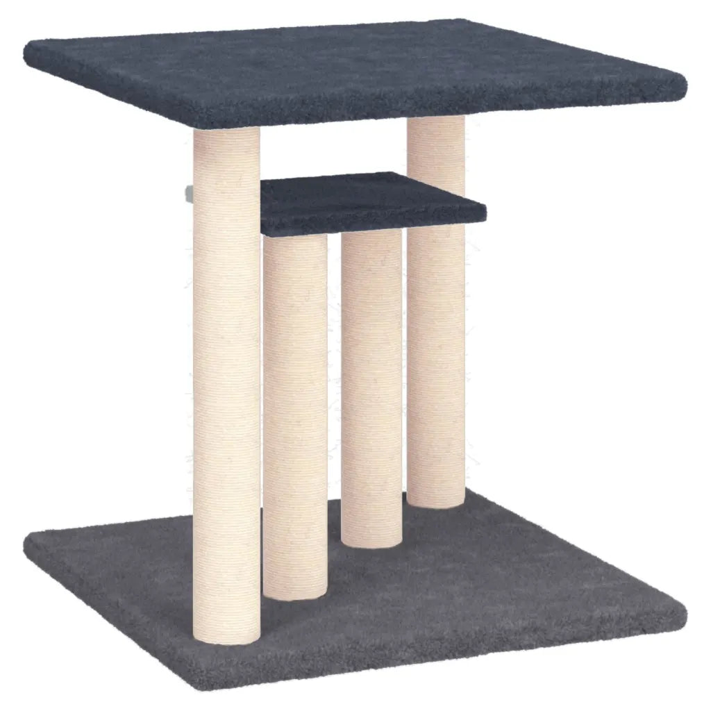 Palo tiragraffi per gatti con piattaforme 47,5x47,5x50 cm