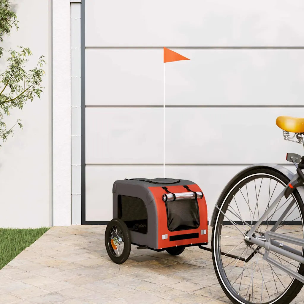 Rimorchio per bicicletta per animali domestici 124x53x53 cm