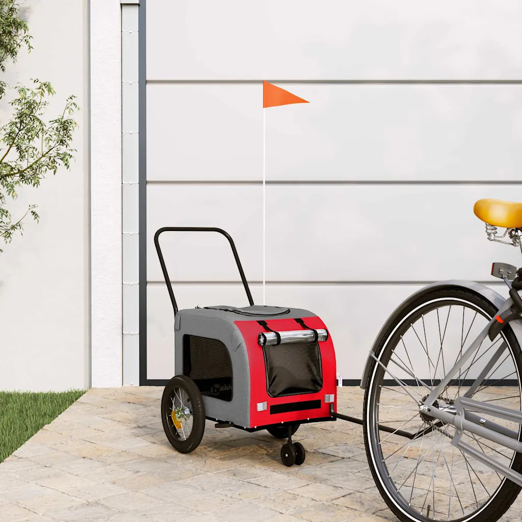 Rimorchio per bicicletta per animali domestici 125x53x54 cm