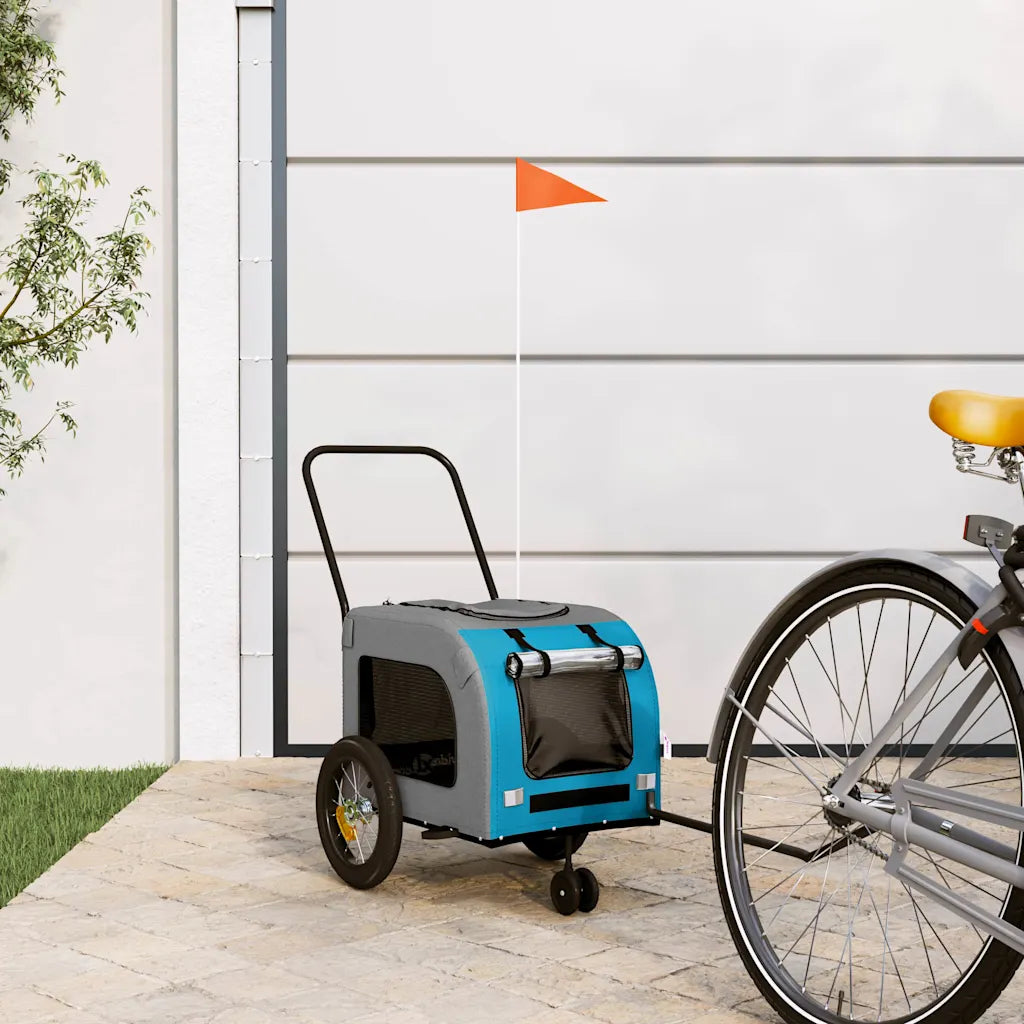 Rimorchio per bicicletta per animali domestici 125x53x54 cm