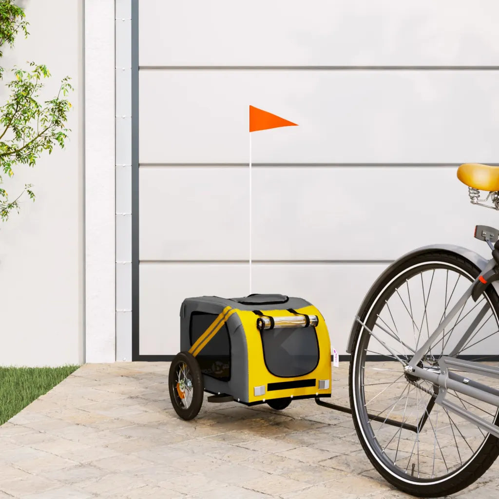 Rimorchio per bicicletta per animali domestici 124x53x53 cm