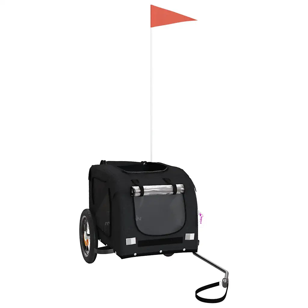 Rimorchio per bici animali 124x53x53 cm Oxford ferro
