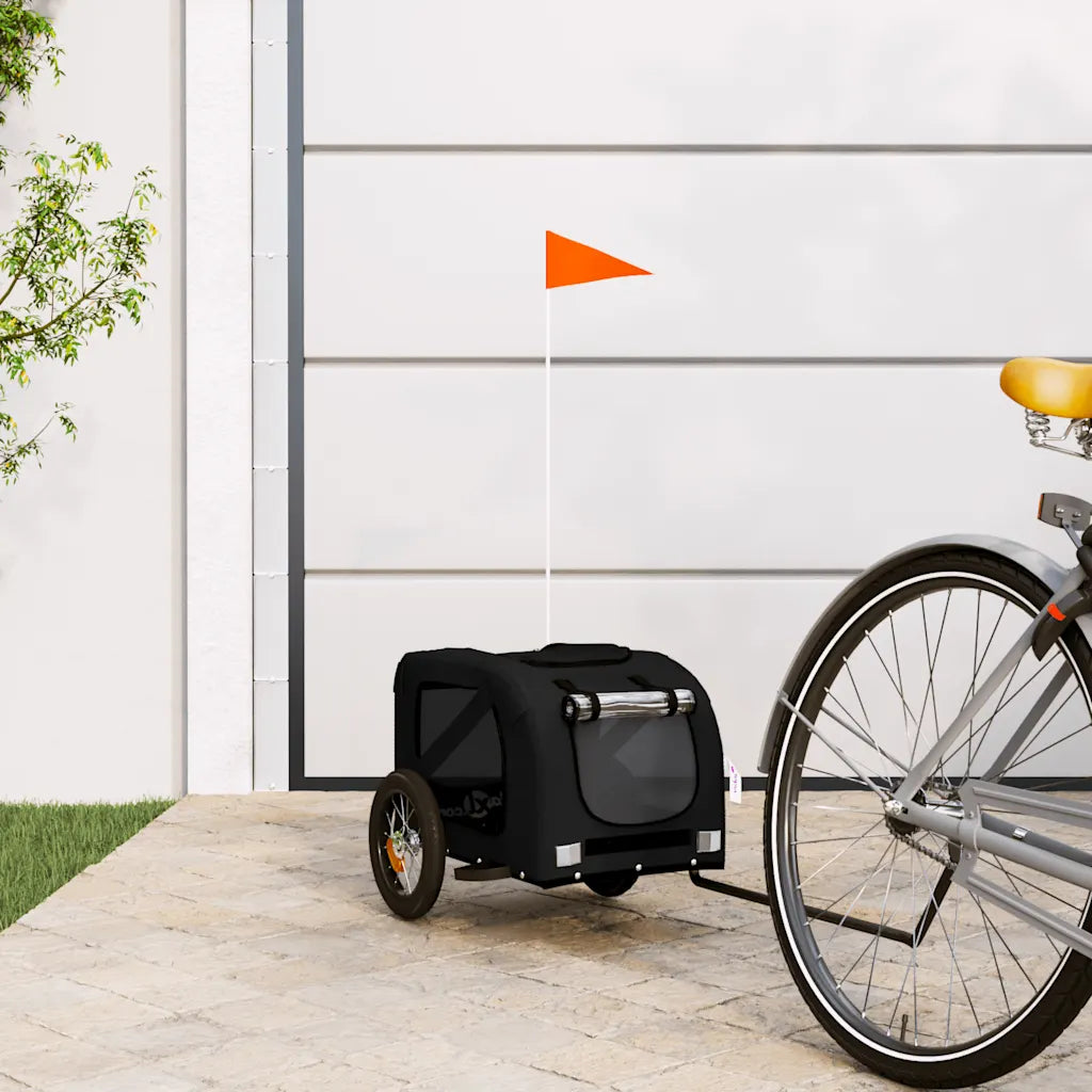Rimorchio per bici animali 124x53x53 cm Oxford ferro