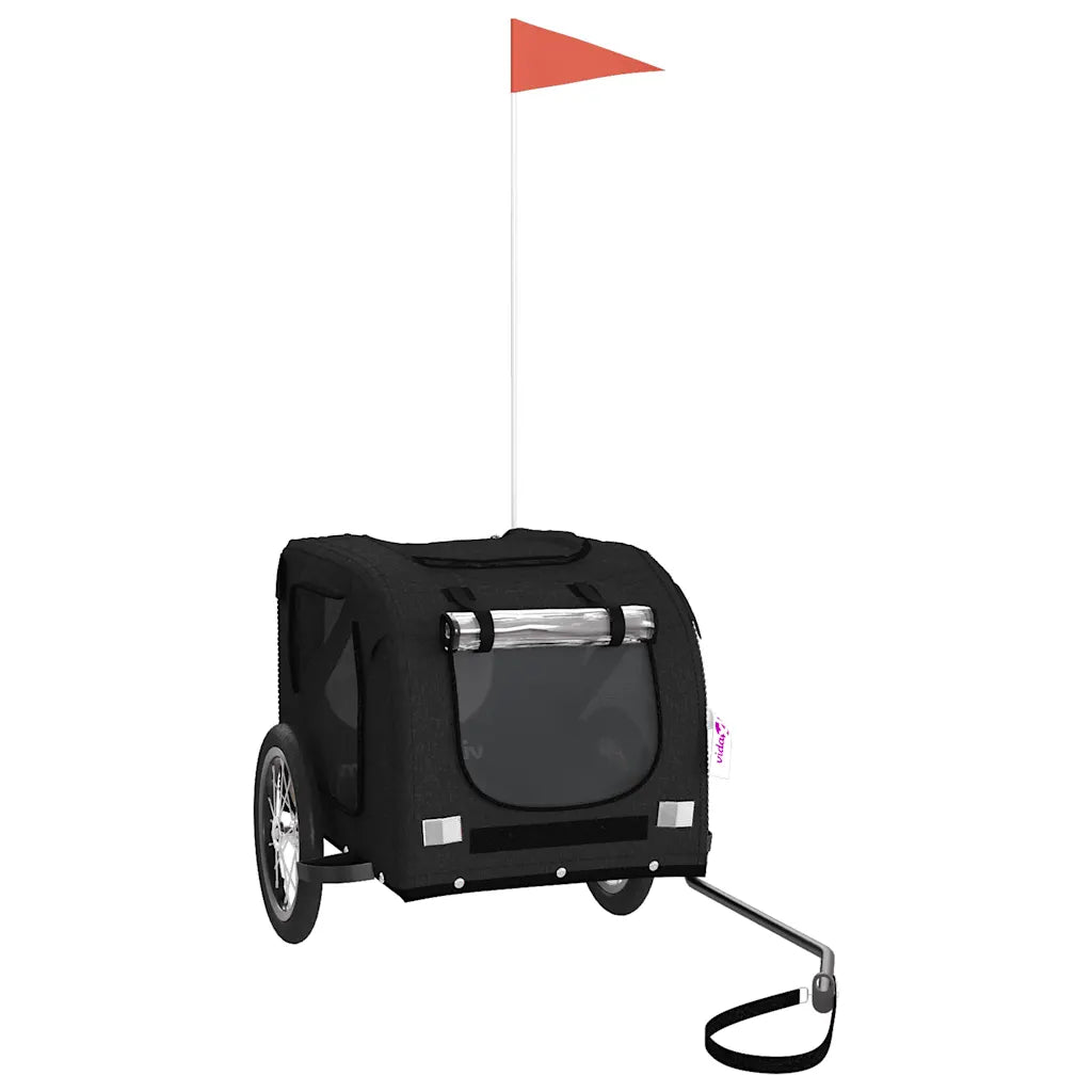 Rimorchio per bici per animali 125x63x66 cm tessuto Oxford e ferro
