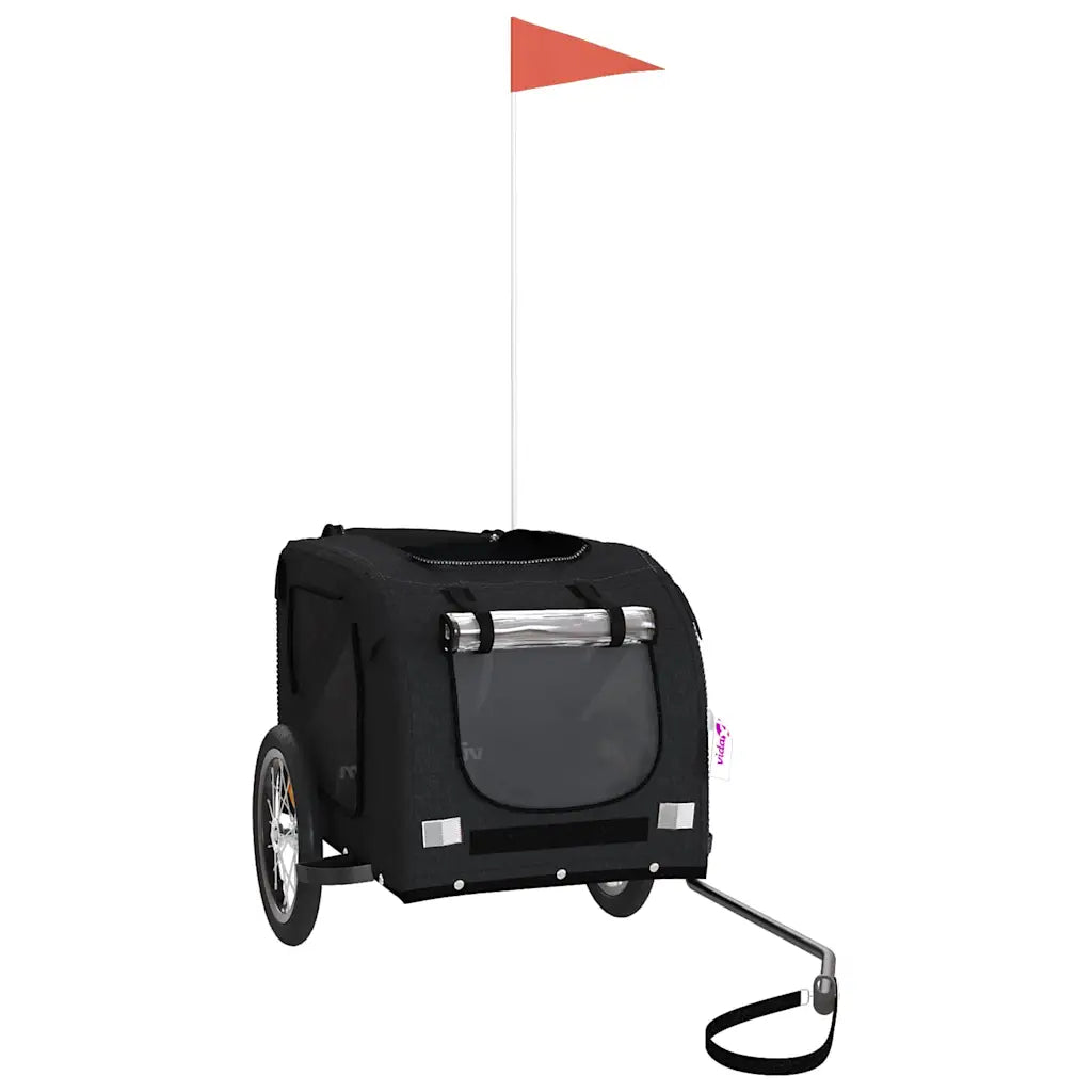 Rimorchio per bici per animali 125x63x66 cm tessuto Oxford e ferro