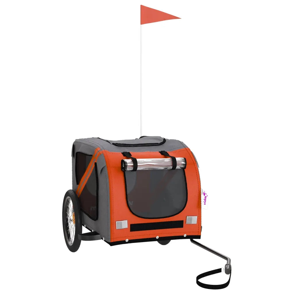 Rimorchio per bici per animali domestici 69x133,5x73,5 cm