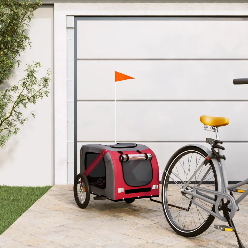 Rimorchio per bici per animali domestici 69x133,5x73,5 cm