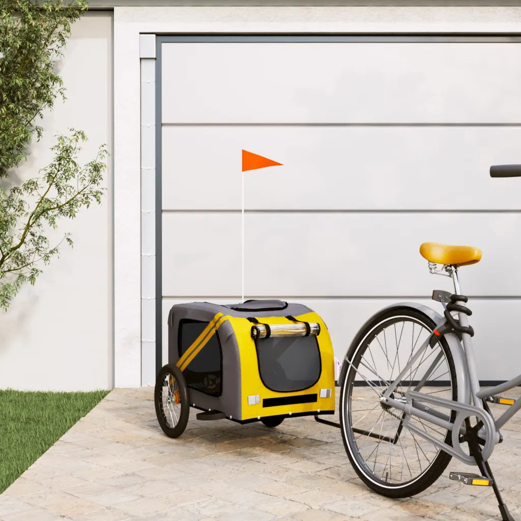 Rimorchio per bici per animali domestici 69x133,5x73,5 cm