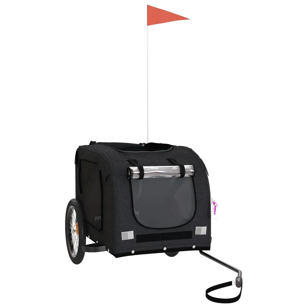 Rimorchio per bici per animali domestici 69x133,5x73,5 cm