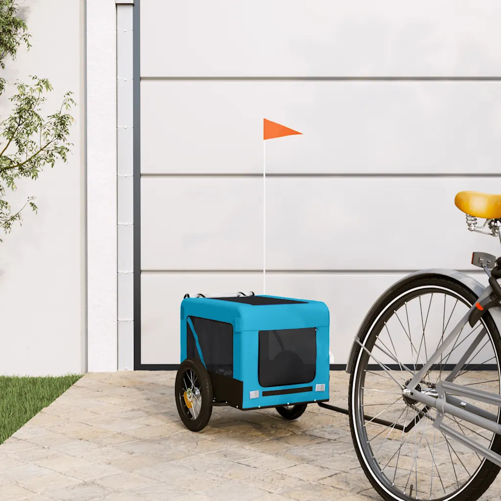 Rimorchio per bici per animali 54,5x120x53 cm con telaio in ferro