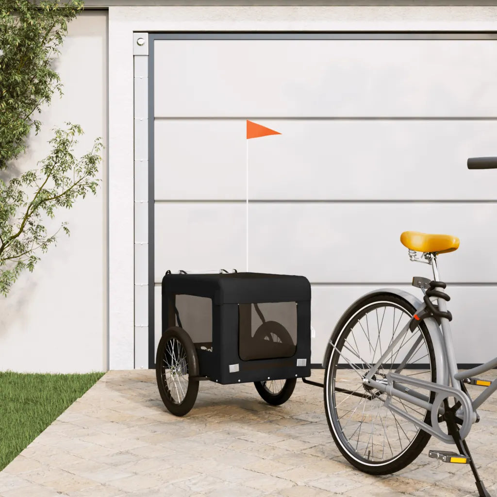 Rimorchio per bici per animali 68,5x135x73,5 cm in Oxford e ferro