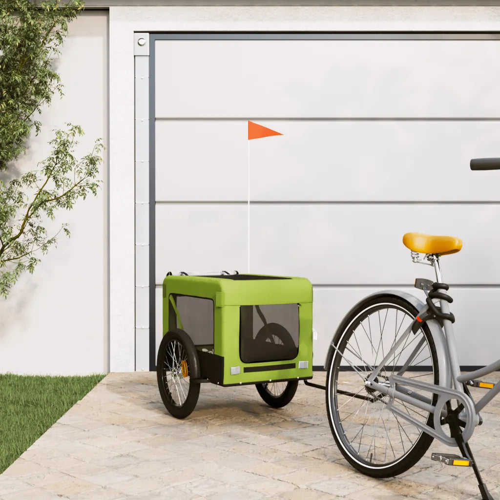 Rimorchio per bici per animali 68,5x135x73,5 cm in Oxford e ferro