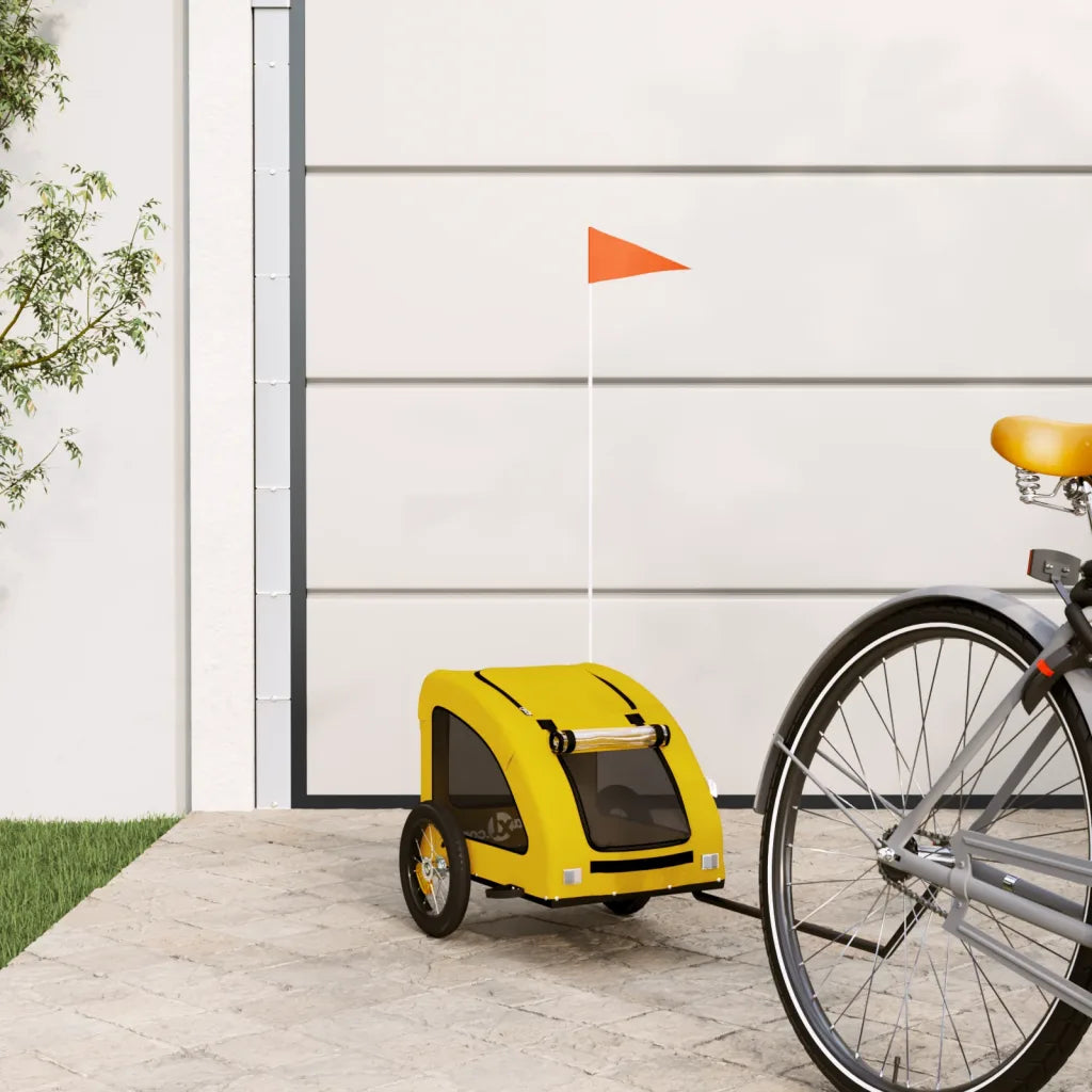 Rimorchio per bici animali 124x53x53 cm Oxford ferro