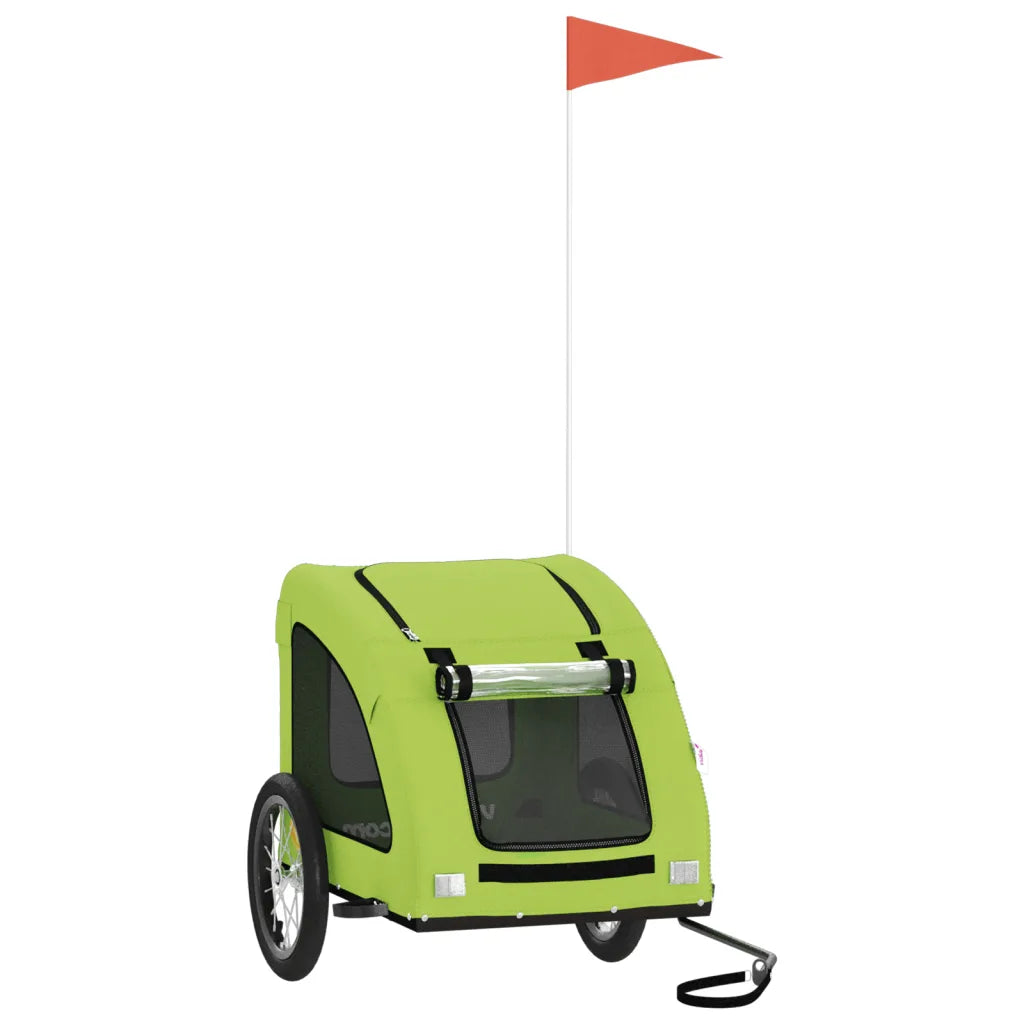 Rimorchio per bici per animali 125x63x66 cm tessuto Oxford e ferro
