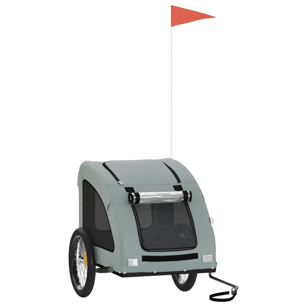 Rimorchio per bici per animali 137x68x72 cm Oxford e ferro