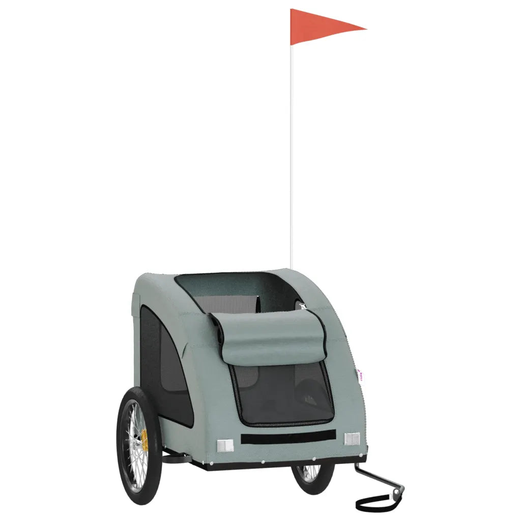 Rimorchio per bici per animali 137x68x72 cm Oxford e ferro
